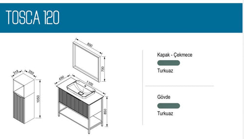 DULAP DE BAIE 85 CM +35 CM DULAP ÎNALT